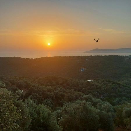 Villa Amfithea Moni Evaggelistrias Bagian luar foto