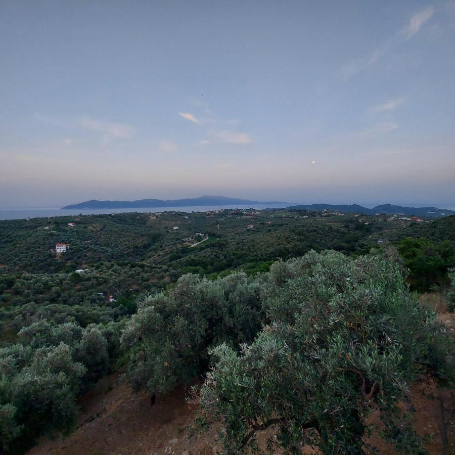 Villa Amfithea Moni Evaggelistrias Bagian luar foto